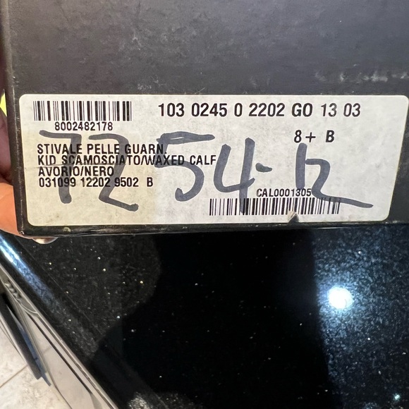 VINTAGE GUCCI BOOTS White/Black 38.5 (8.5 U-S) with 3’ Heel - Picture 9 of 13